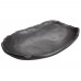 Winco WDM019-304 Kaori 8-3/4 x 5-3/4 Black Oval Melamine Bowl