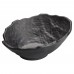 Winco WDM019-308 Kaori 9 Black Round Melamine Angled Bowl