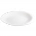 Winco WDP004-204 Ocea 14 Porcelain Creamy White Oval Dinner Plate