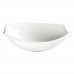 Winco WDP006-205 Bergomi 11 Creamy White Oval Narrow Rim Porcelain Bowl