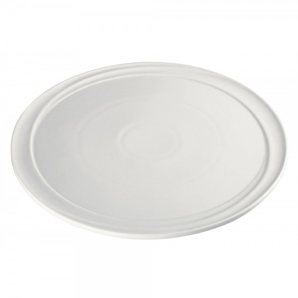 Winco WDP007-102 Mazarri 11 White Narrow Rim Porcelain Platter