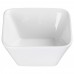 Winco WDP008-101 Ardesia Laurets 4-1/2 Porcelain Bright White Square Bowl