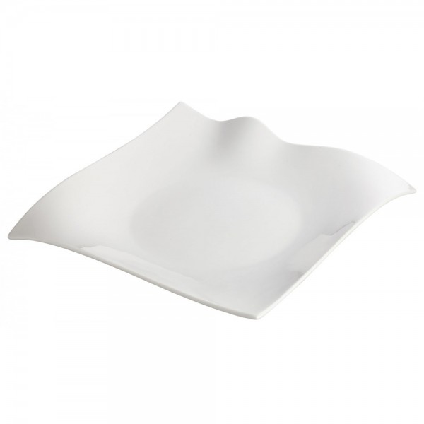 Winco WDP010-103 Falette White 12 Porcelain Dinner Plate