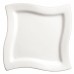 Winco WDP011-102 Cramont White 7-1/2 Porcelain Square Dinner Plate