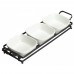 Winco WDP014-102 Ardesia Newry Porcelain Trio Set with Stand, 16-1/2 x 4-5/8