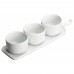 Winco WDP016-101 Ardesia Newry Porcelain Trio Tapas Set, 12 x 3-1/2