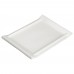 Winco WDP017-111 Ardesia Tallaro Porcelain Bright White Rectangular Platter, 10-1/8 x 7