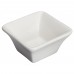 Winco WDP021-104 Mescalore Bright White 2-1/2 Square Porcelain Mini Bowl