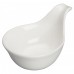Winco WDP021-110 Mescalore Bright White 3 x 2 Round Mini Porcelain Sauce Boat
