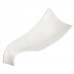 Winco WDP021-113 Ardesia Mescalore Porcelain Bright White Plate, 9-3/8 x 3-1/2