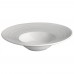 Winco WDP022-101 Zendo 7-1/4 White Round Wide Rim Porcelain Bowl