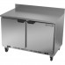 Beverage Air WTFR48AHC 48 Two-Section Solid Door Worktop Freezer/Refrigerator - 5  Cu.Ft. (Freezer-Left)