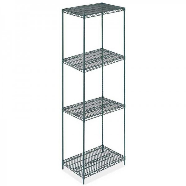 24D x 24L x 64H Green Epoxy Wire Shelving Kit, 4-Shelf, NSF Listed 24D x 24L x 64H Green Epoxy Wire Shelving Kit, 4-Shelf, NSF Listed
