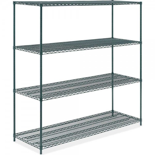 24D x 72L x 64H Green Epoxy Wire Shelving Kit, 4-Shelf, NSF Listed 24D x 72L x 64H Green Epoxy Wire Shelving Kit, 4-Shelf, NSF Listed