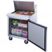 Dukers DSP29-12M-S1 29" One Door Mega Top Refrigerated Salad Prep Table