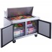 Dukers DSP48-18M-S2 48" Two Door Mega Top Refrigerated Salad Prep Table