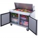 Dukers DSP48-18M-S2 48" Two Door Mega Top Refrigerated Salad Prep Table