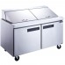 Dukers DSP60-24M-S2 60" Two Door Mega Top Refrigerated Salad Prep Table