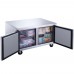 Dukers DUC60F 60'' Double Door Undercounter Freezer- 15.53 Cu. Ft.