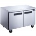 Dukers DUC60F 60'' Double Door Undercounter Freezer- 15.53 Cu. Ft.