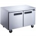 Dukers DUC48F 48'' Double Door Undercounter Freezer - 12.21 Cu. Ft.