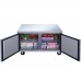 Dukers DUC48R 48 Double Door Undercounter Refrigerator
