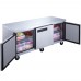 Dukers DUC72F 72'' Triple Door Undercounter Freezer - 18.96 Cu. Ft.