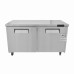 2 Door Undercounter Refrigerator, 60 Inch Under Counter Cooler