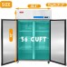 WESTLAKE WK-48F 2 door 48" Reach In Upright Fan Cooling Freezer, 36 Cu.ft