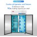 WESTLAKE Commercial Refrigerator Freezer Combo, WK-48RF, 2 door 48" Reach In Upright Refrigerator and Freezer, 36 Cu.ft