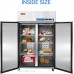 WESTLAKE Commercial Refrigerator Freezer Combo, WK-48RF, 2 door 48" Reach In Upright Refrigerator and Freezer, 36 Cu.ft