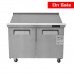 Eqchen KSR-48B, Commercial 48 12 Pan Salad Sandwich Food Prep Table Refrigerator 12.9 cu.ft.