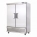 Everest EBSR2 49-5/8 inch Two Section Solid Door Upright Reach-In Refrigerator