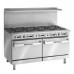 Imperial Range IR-10 60 inch Gas Restaurant Range w/10 Burners and Two 26-1/2 inch Ovens