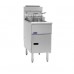 Pitco SG14-S 50 lb Stainless Steel Natural Gas Floor Fryer - 110,000 BTU