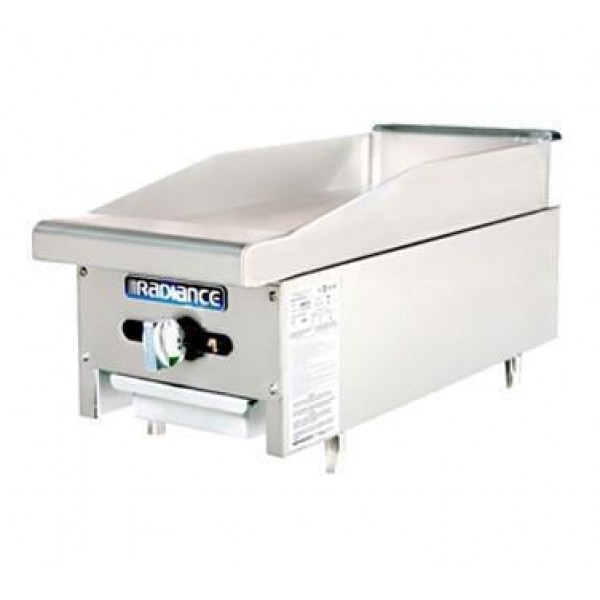 Radiance TAMG-12 12 inch Manual Controls Gas Countertop Griddle