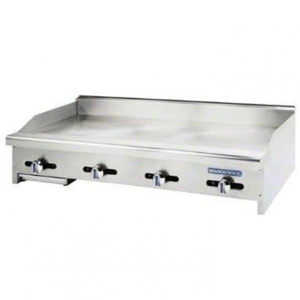 Radiance TAMG-48 48 inch Manual Controls Countertop Gas Griddle