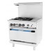 Radiance TARG-4B12G 36 inch 4 Burner Range and 12 inch Griddle with Standard Oven