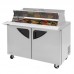 Turbo Air TST-48SD-18-N-DS 48 inch Double Door Dual Sided Refrigerated Sandwich/Salad Prep Table
