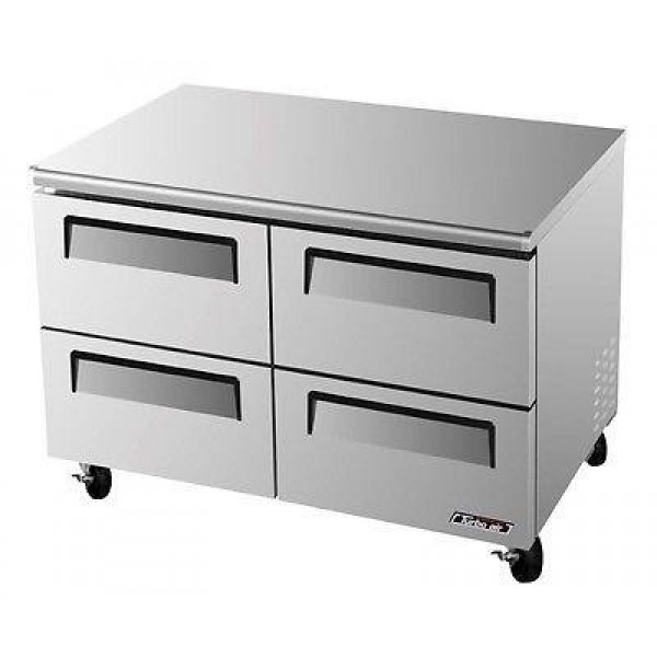 Turbo Air TUR-48SD-D4-N Super Deluxe 48 inch 4 Drawers Undercounter Refrigerator