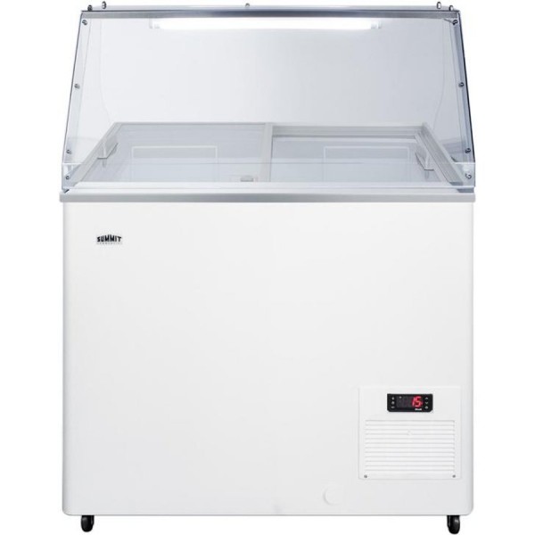 Summit Appliance NOVA22PDC, 30 6 Tub Slide Top Ice Cream Dipping Cabinet, White