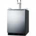 Summit Appliance SBC58BLBIADAWKDTWIN, 24 Undercounter Refrigerated Wine Dispenser, 2 Tap, ADA
