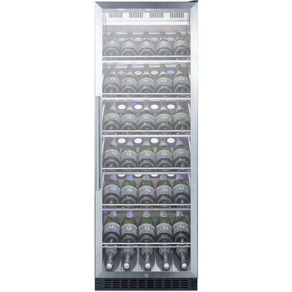 Summit Appliance SCR1401CHCSS, 1 Swing Glass Door Wine Cellar Cabinet, Single Temperature, 6 Shelves Summit Appliance SCR1401CHCSS, 1 Swing Glass Door Wine Cellar Cabinet, Single Temperature, 6 Shelves