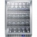 Summit Appliance SCR611GLOSCH, 1 Swing Glass Door Undercounter Wine Cellar Cabinet, Single Temperature, 3 Shelves