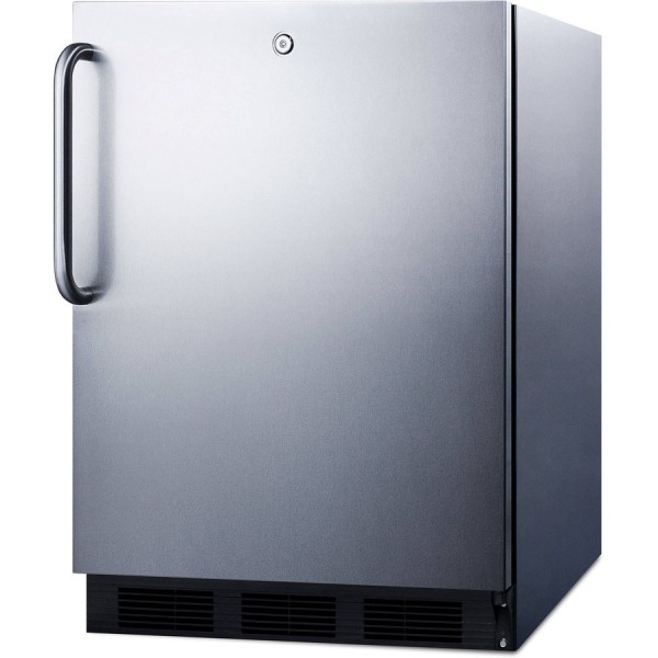 Summit Appliance SPR7BOSSTADA, 24 1 Solid Door Outdoor Undercounter Refrigerator, ADA