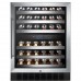 Summit Appliance SWC530BLBISTCSSADA, 1 Swing Glass Door Wine Cellar Cabinet, Dual Temperature, 6 Shelves