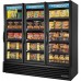 True FLM-81F~TSL01, 81 3 Swing Glass Door Merchandiser Freezer