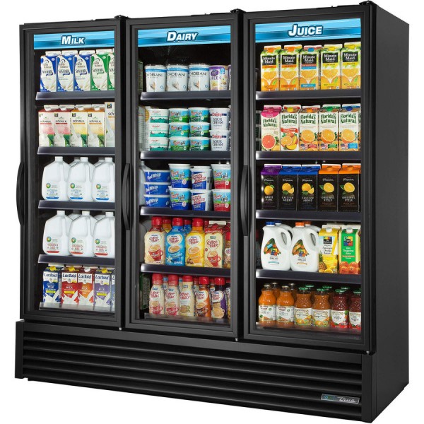 True FLM-81~TSL01, 81 3 Swing Glass Door Merchandiser Refrigerator True FLM-81~TSL01, 81 3 Swing Glass Door Merchandiser Refrigerator