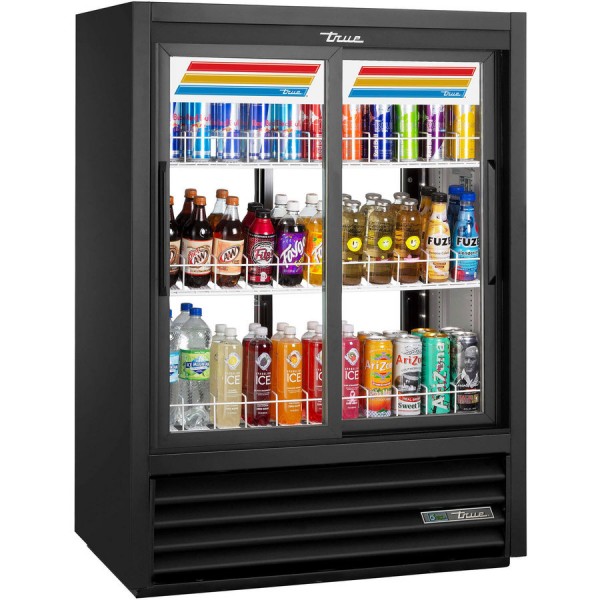 True GDM-33CPT-54-HC-LD, 40 4 Slide Glass Door Pass-Thru Merchandiser Refrigerator True GDM-33CPT-54-HC-LD, 40 4 Slide Glass Door Pass-Thru Merchandiser Refrigerator