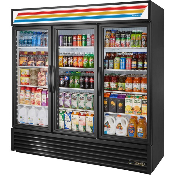 True GDM-72-HC~TSL01, 78 3 Swing Glass Door Merchandiser Refrigerator True GDM-72-HC~TSL01, 78 3 Swing Glass Door Merchandiser Refrigerator
